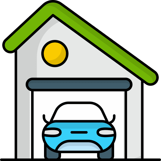 Car parking car parking warehouse carport icon
