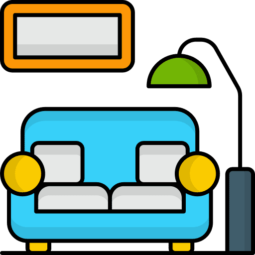 Living room lamp furniture and household living room icon