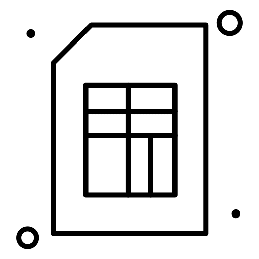 Sim card communications electronics sim card icon Sim card communications electronics sim card icon