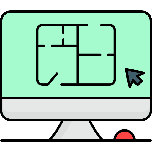 Interior design architect interior design computer icon Interior design architect interior design computer icon