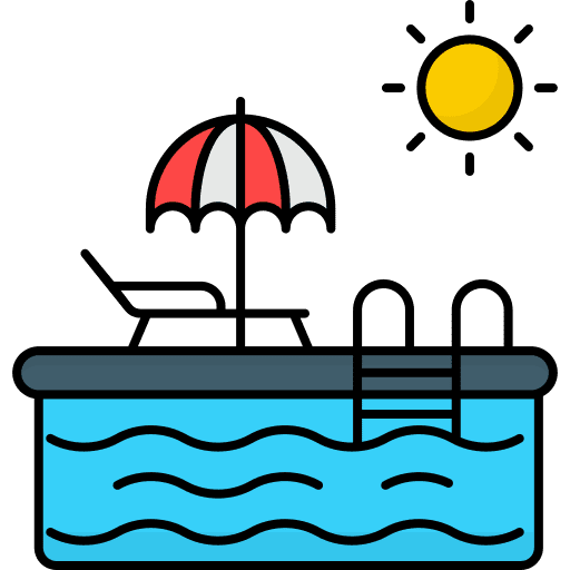 Swimming ladder swimming beach icon Swimming ladder swimming beach icon