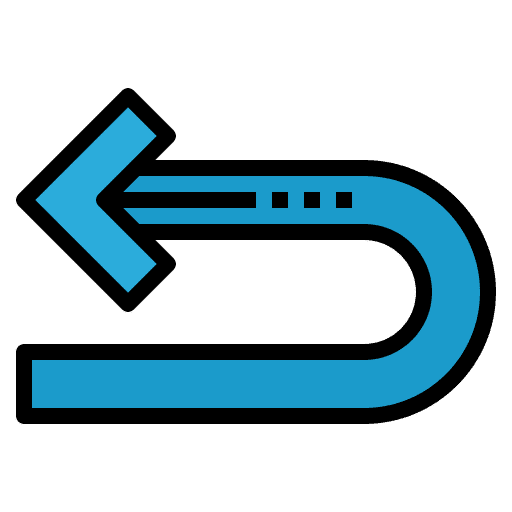 Back back direction arrows icon