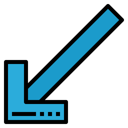 Left down user interface direction left down icon