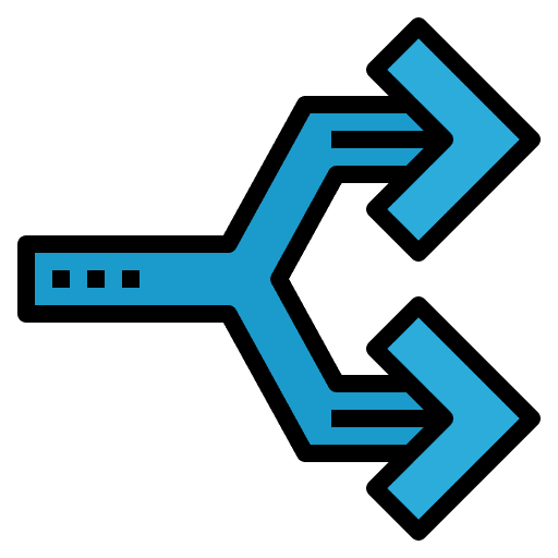 Part direction arrows separate icon