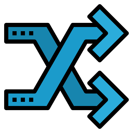 Random user interface direction arrows icon