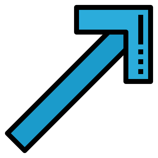Right up user interface right up arrows icon