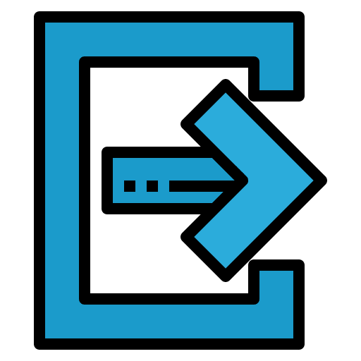 Logout user interface arrows logout icon Logout user interface arrows logout icon