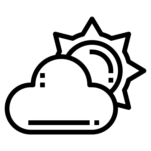 Cloud nature weather meteorology icon