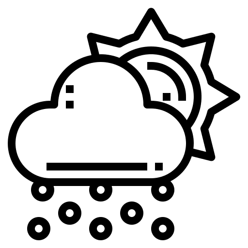 Coud sun meteorology cloudy icon