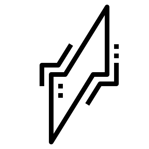 Thunder electric light bolt nature icon