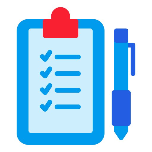 Journal checklist clipboard notes icon