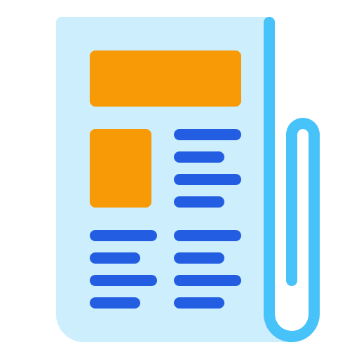Newspaper journalism press media icon Newspaper journalism press media icon