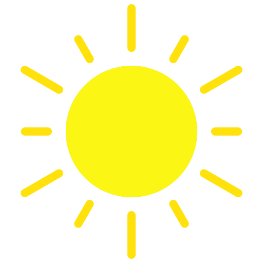 Sun morning sunny weather icon