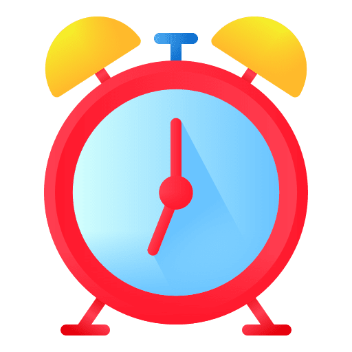 Clock morning time and date clock icon