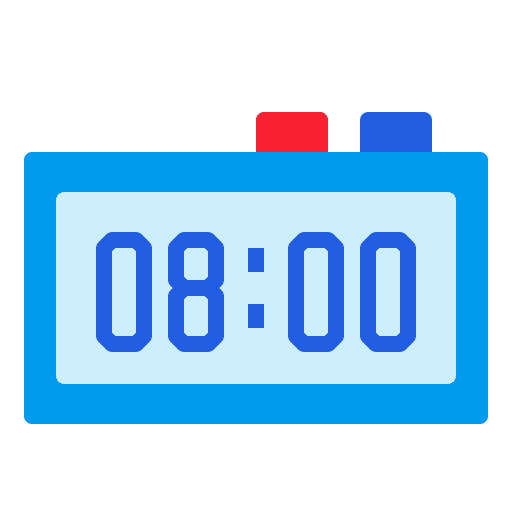 Clock time and date timing morning icon Clock time and date timing morning icon