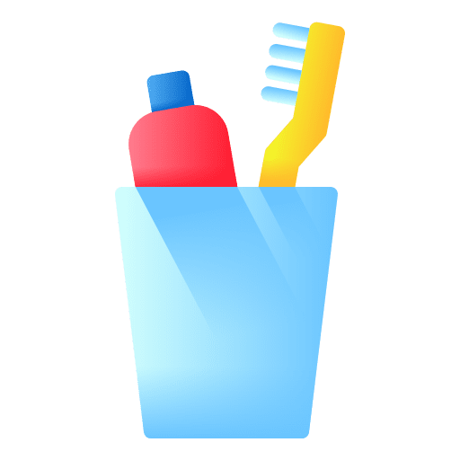 Toothbrush bathroom toothbrush morning routine icon