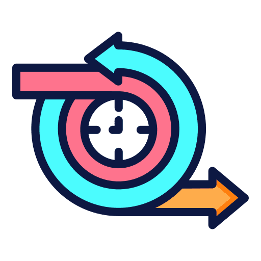 Agile arrows sprint date icon