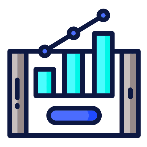 Growth graphic business and finance diagram icon Growth graphic business and finance diagram icon