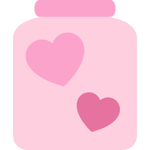 Bottle jar romance girly icons icon