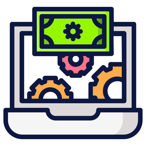 Money bank business and finance online banking icon Money bank business and finance online banking icon
