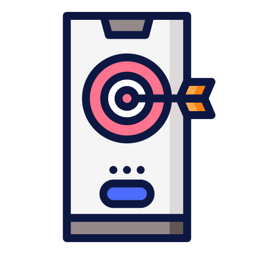 Target economic business focus icon Target economic business focus icon