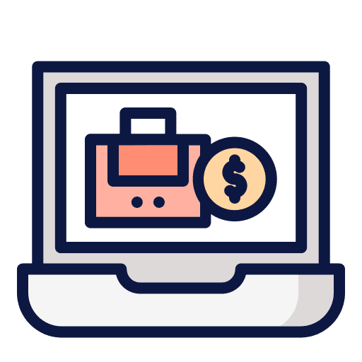 Working hiring interview dollar icon Working hiring interview dollar icon