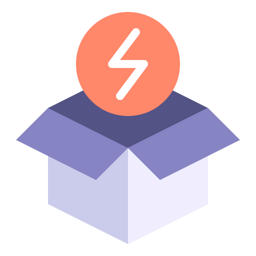 Damaged package commerce and shopping broken cardboard icon