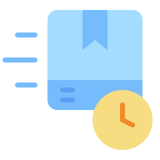 Fast delivery shipping and delivery fast delivery packing icon