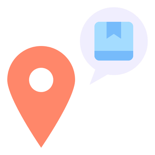 Shipping maps and location delivery box placeholder icon Shipping maps and location delivery box placeholder icon