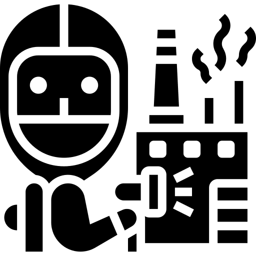 Industrial people service cleaning service icon