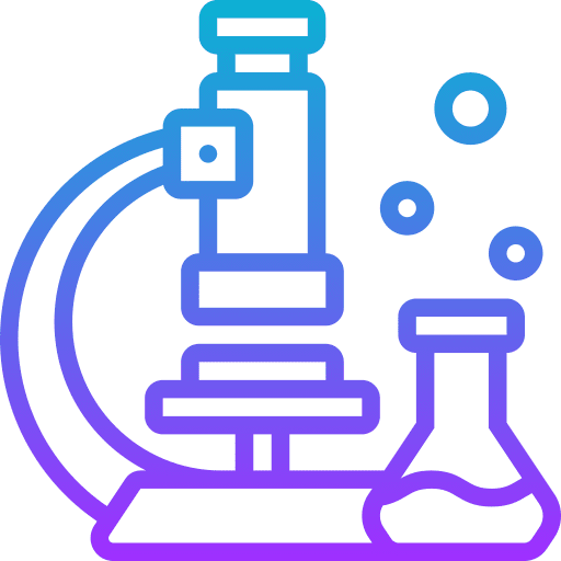 Drug lab analysis drug icon