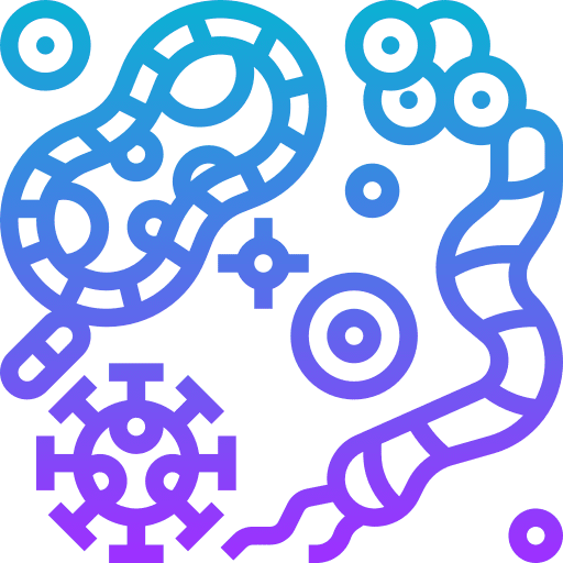 Microbiology disease cells biology icon