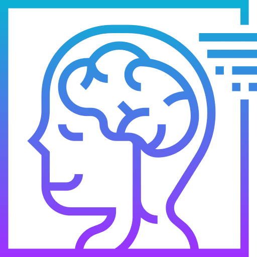 Neuroimaging genes healthcare and medical microscopy icon
