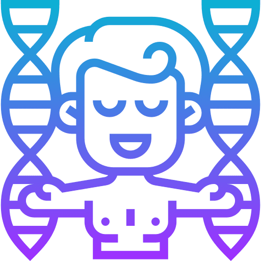 Dna man healthcare and medical code icon Dna man healthcare and medical code icon