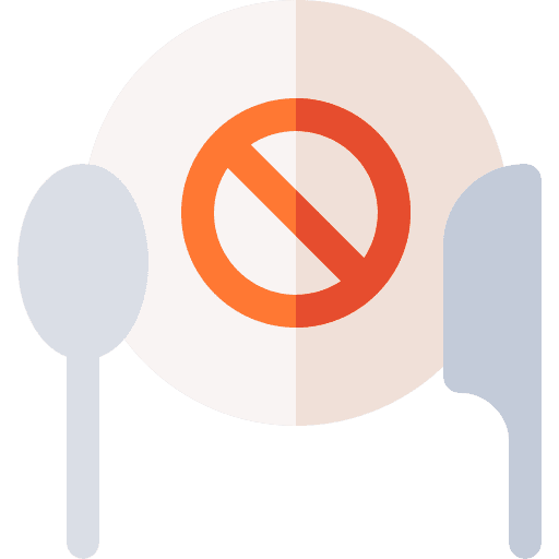 No food starve fork homeless icon