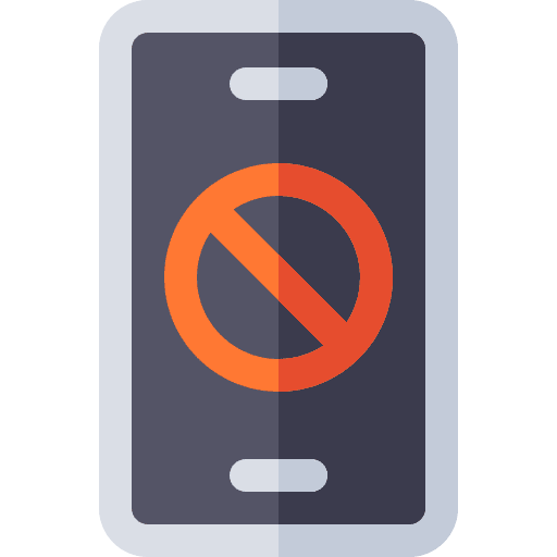 No phone signaling no phone electronics icon