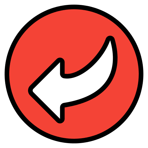 Down left arrow reverse bottom before icon Down left arrow reverse bottom before icon