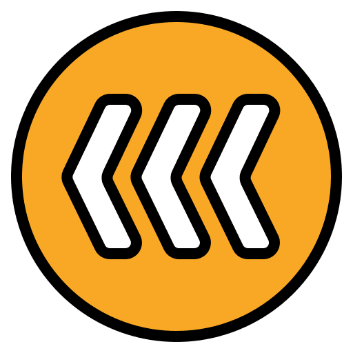 Fast backward navigate user interface sign icon Fast backward navigate user interface sign icon