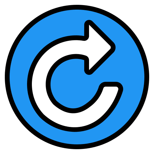 Redo redo right arrow curved arrow icon Redo redo right arrow curved arrow icon