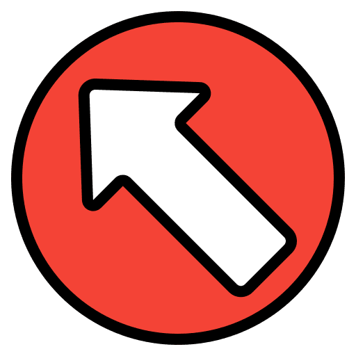 Up left arrow direction sign up left icon Up left arrow direction sign up left icon