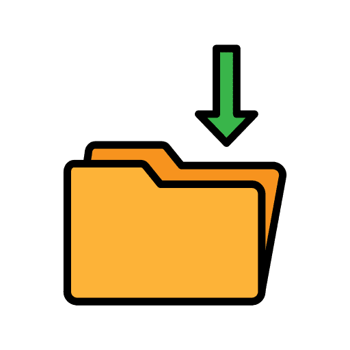 Download cloud folder save icon