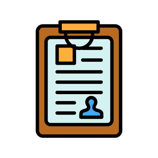 Report papers letter note icon