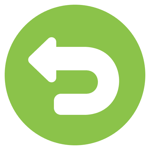 Back arrow return back arrow direction icon