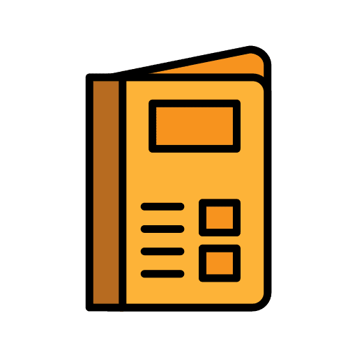 Statement files and folders data book icon Statement files and folders data book icon