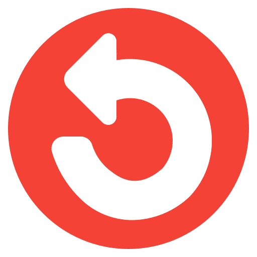 Undo back direction arrow icon Undo back direction arrow icon