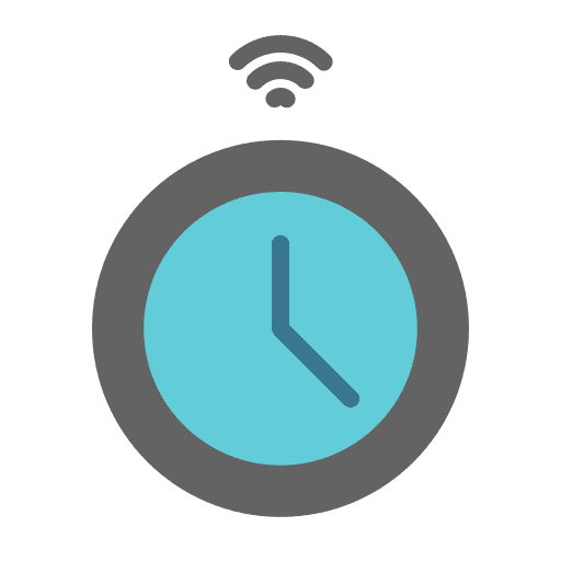 Time time and date smart house smart home icon