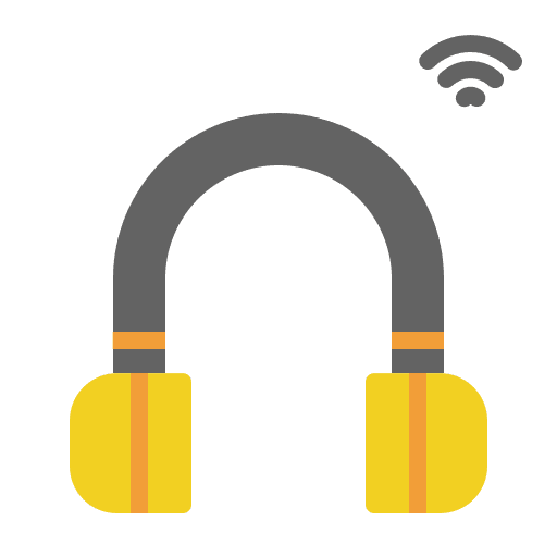Earphone earphone wifi smart house icon Earphone earphone wifi smart house icon