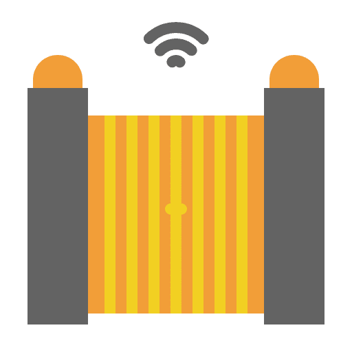Gate internet electronics smart house icon