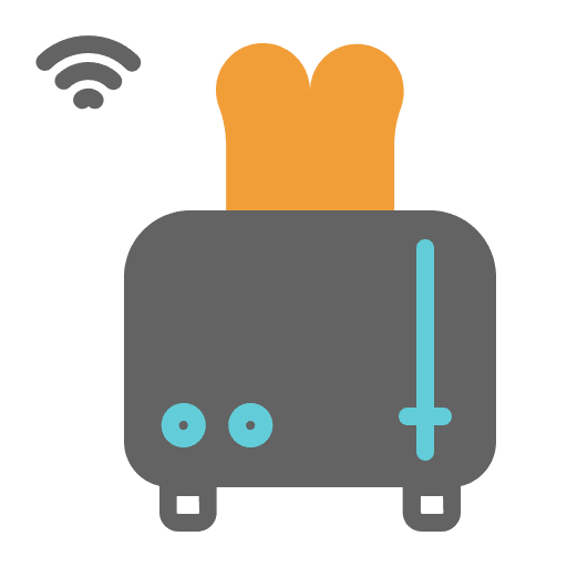 Toaster electronics internet of things smart house icon Toaster electronics internet of things smart house icon