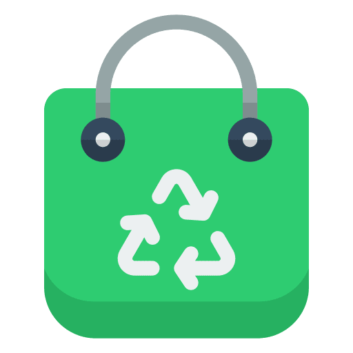 Eco bag ecology eco tote bag icon